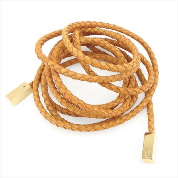 Louis Vuitton belt Beige Gold Leather Gold Hardware Woman main image 8